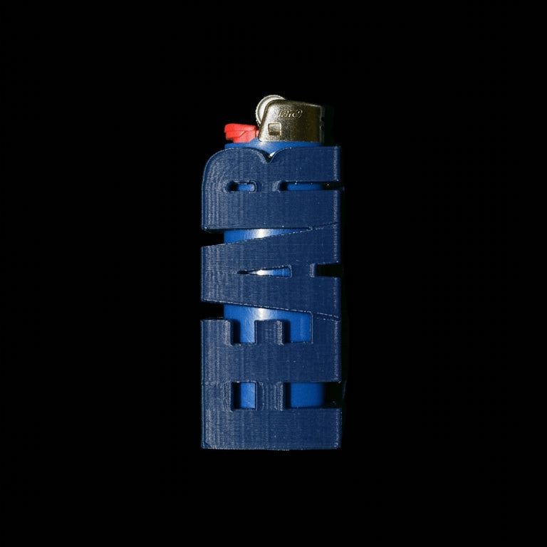 Fear lighter cover blue