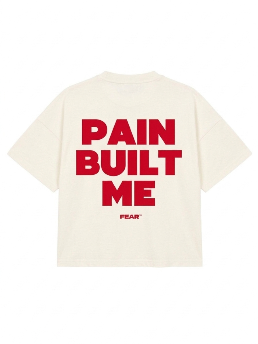 Pain built me tee off-white 2