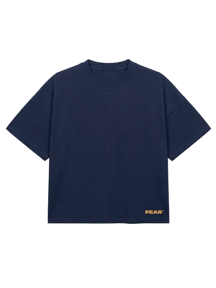 Pain built me tee blue