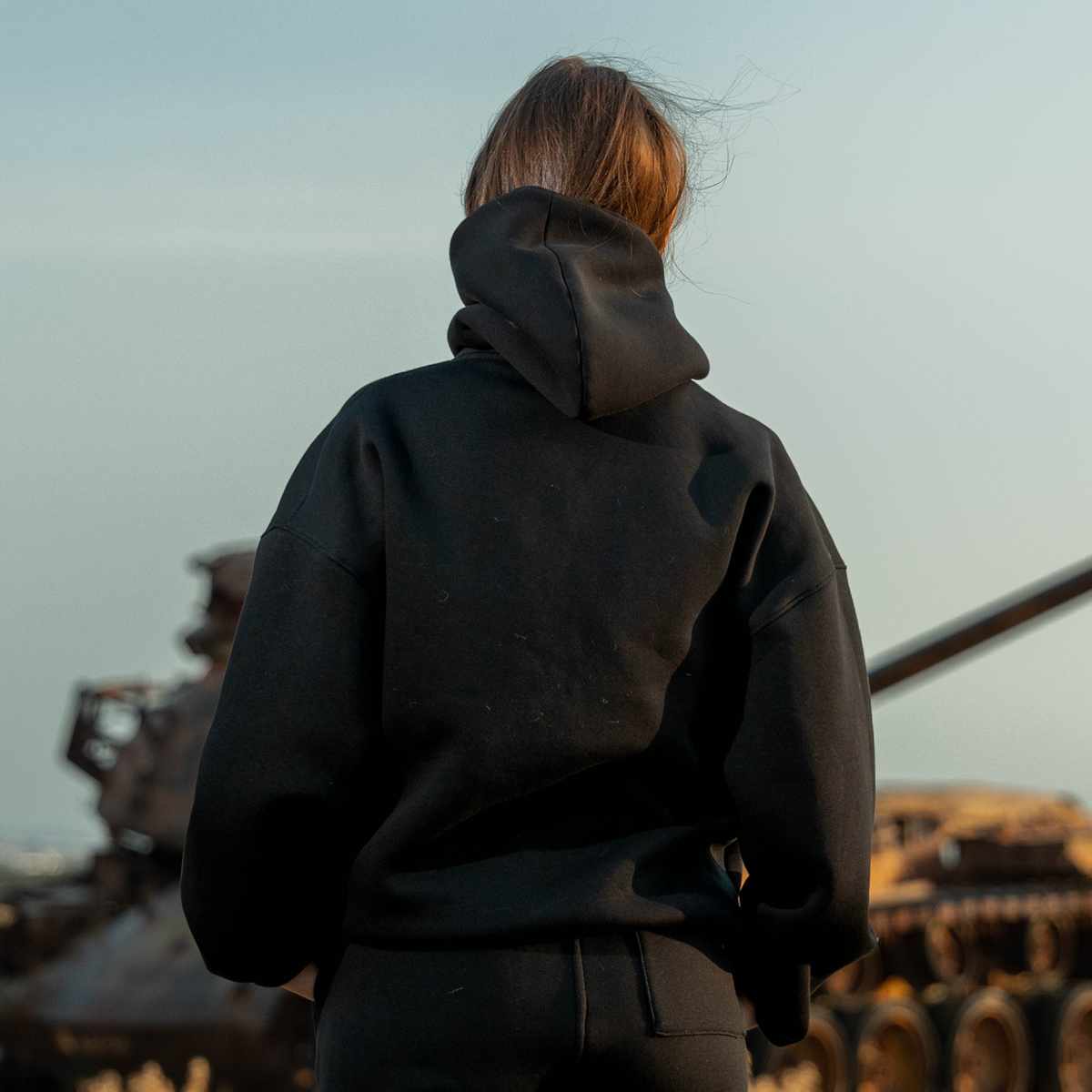 Black fear hoodie