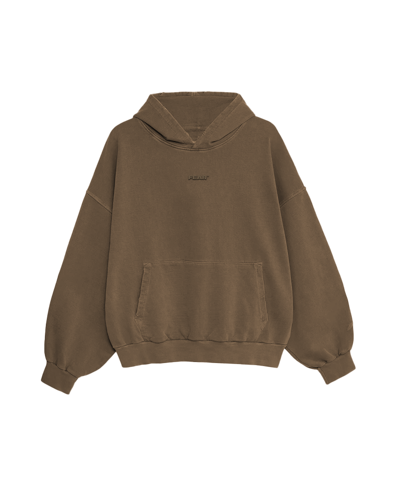 Washed brown hoodie