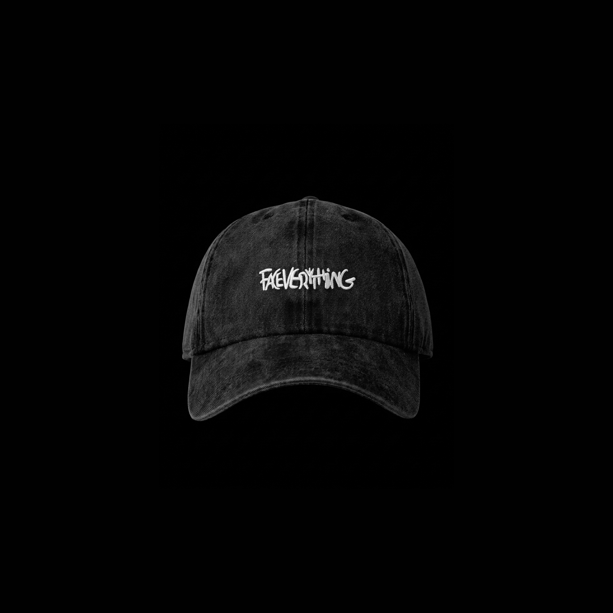 washed black cap
