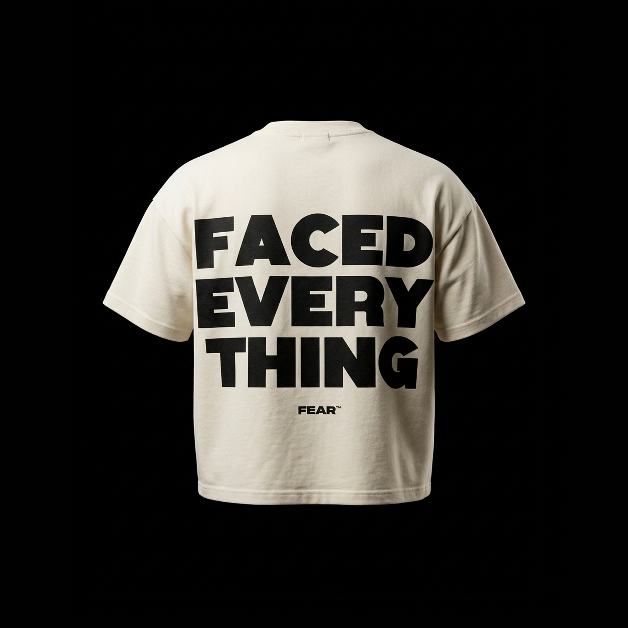 Faced everything off white
