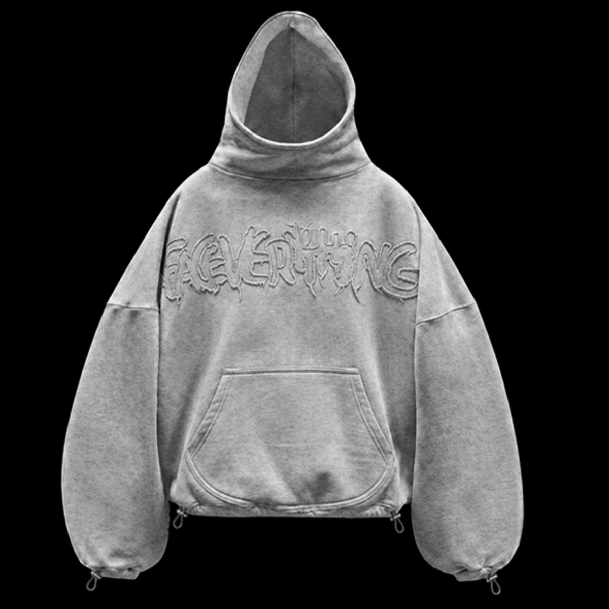 Light grey fear hoodie