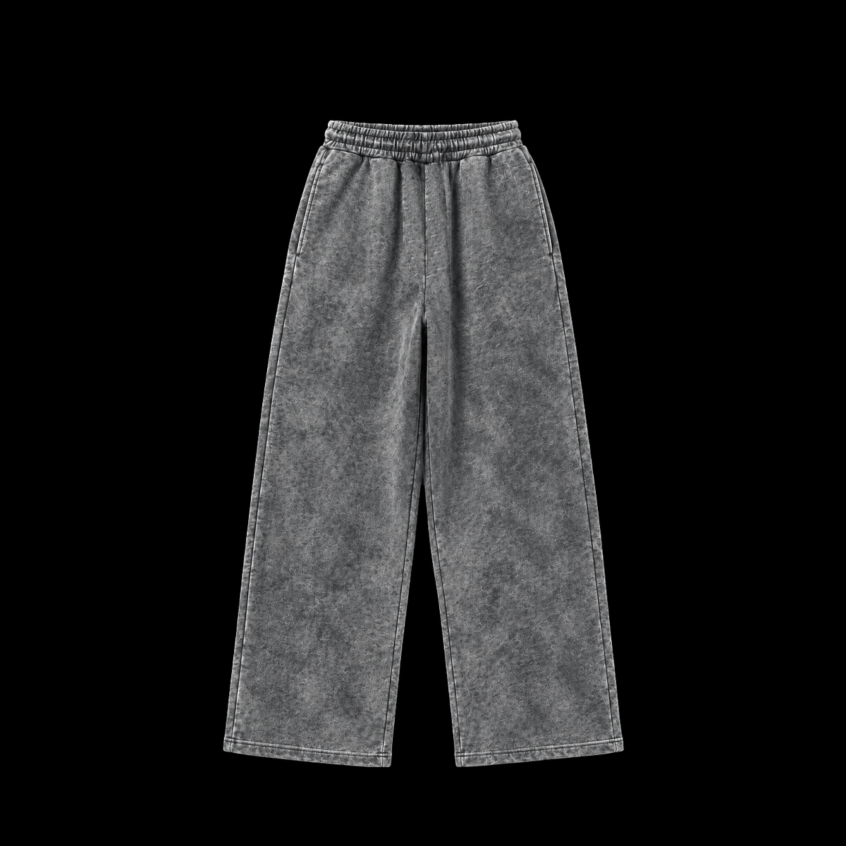 Grey acid washed sweatpants