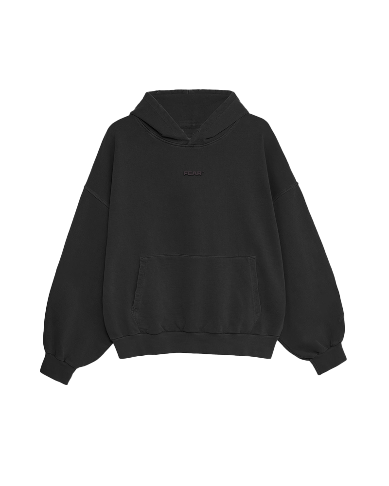 Washed black hoodie
