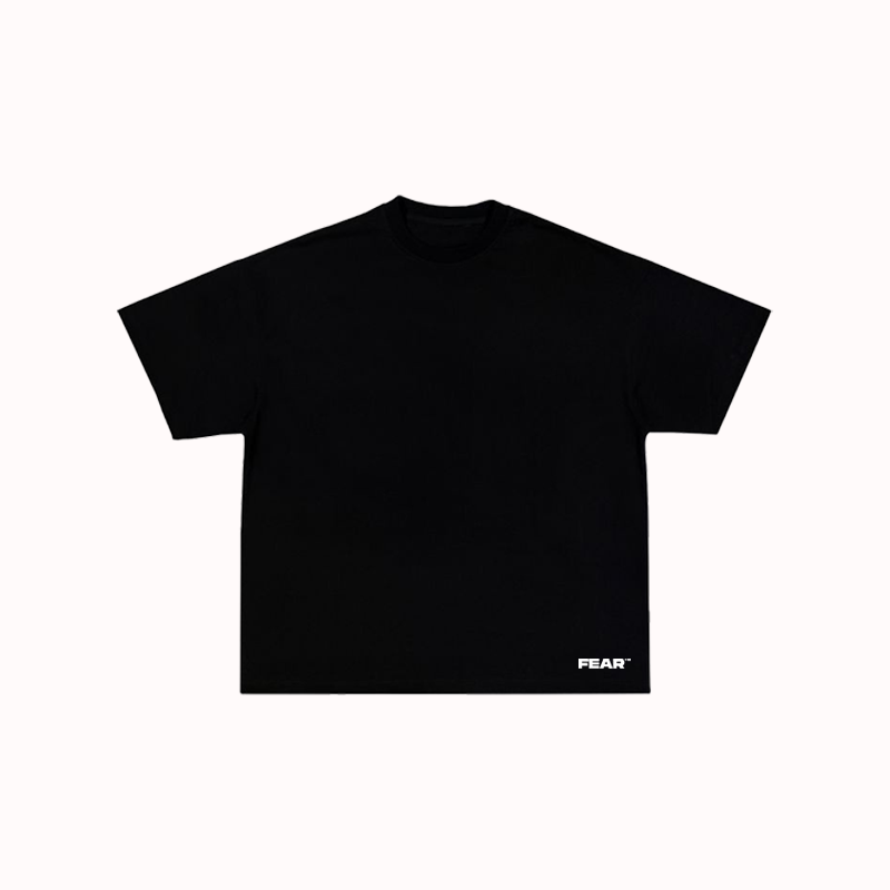 Faced everything tee black